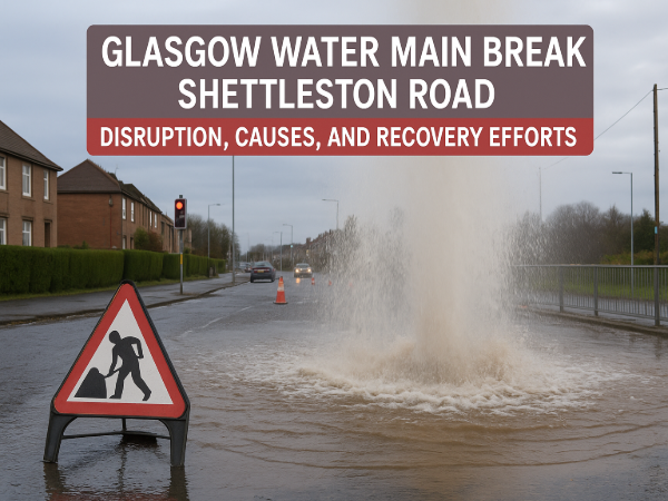 glasgow water main break shettleston road