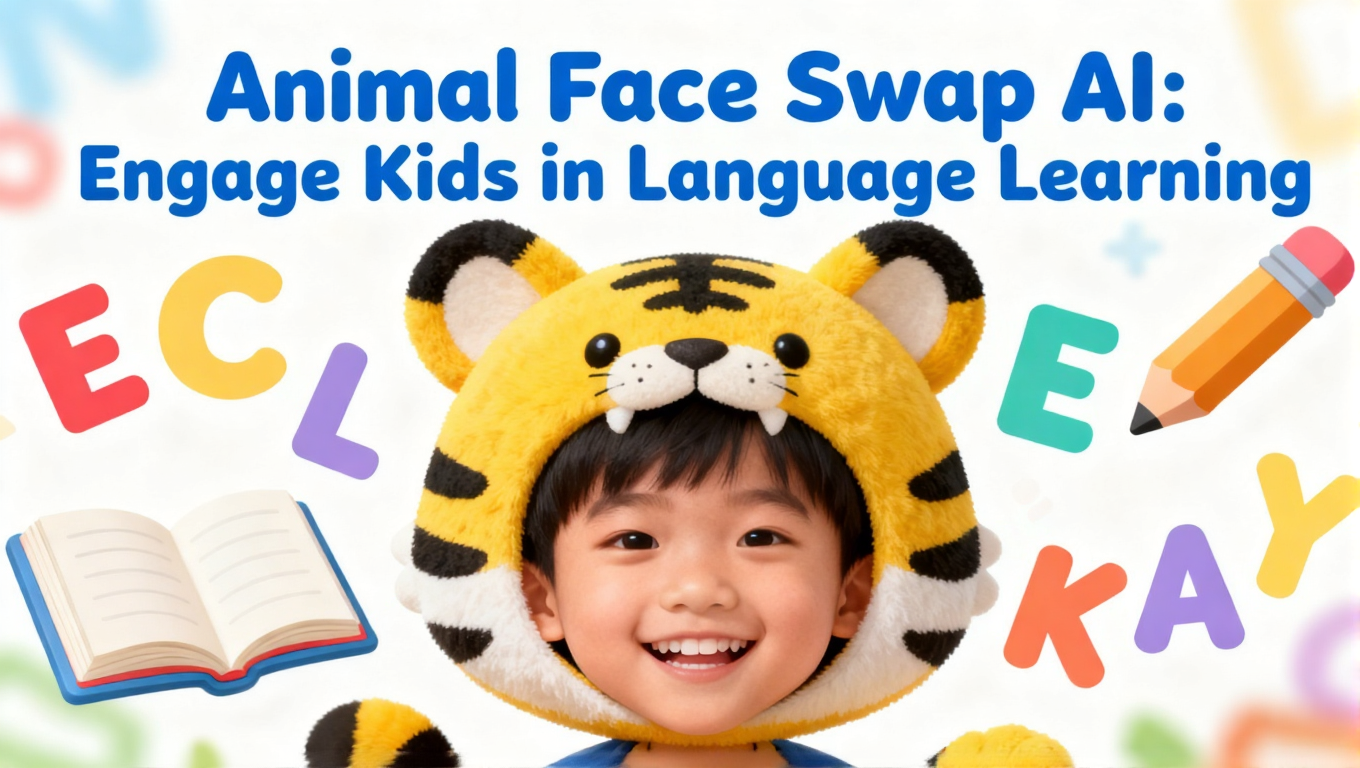 Animal Face Swap AI: Engage Kids in Language Learning