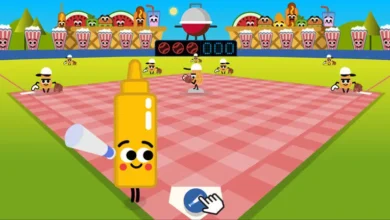 Google Doodle Baseball